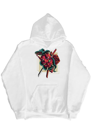Demon and Snake hoody White