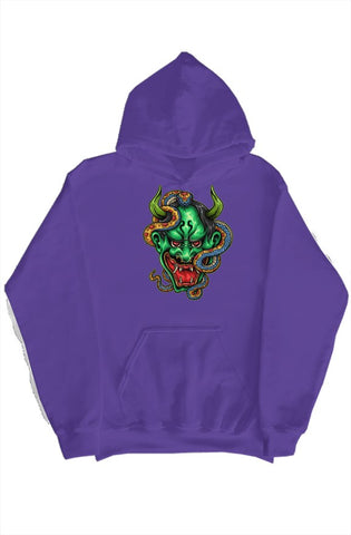 Green Oni hoody Purple
