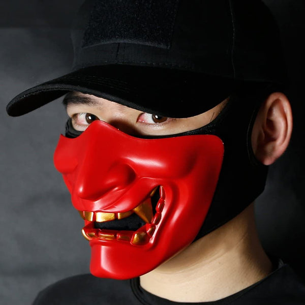 Kabuki Half Mask RED