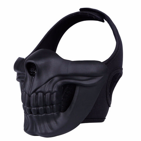 Half-SKULL Mask BLACK
